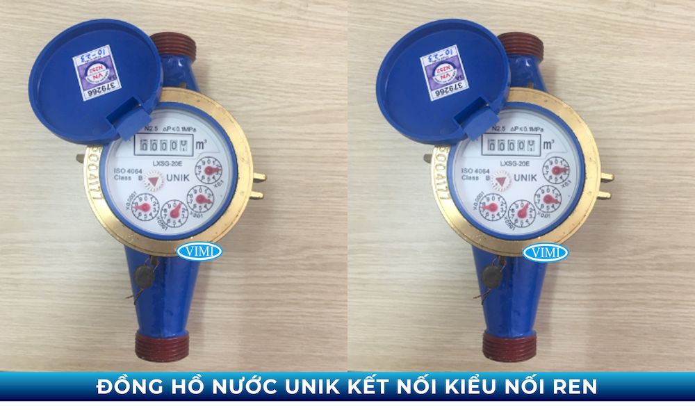 Đồng hồ nước Unik nối ren