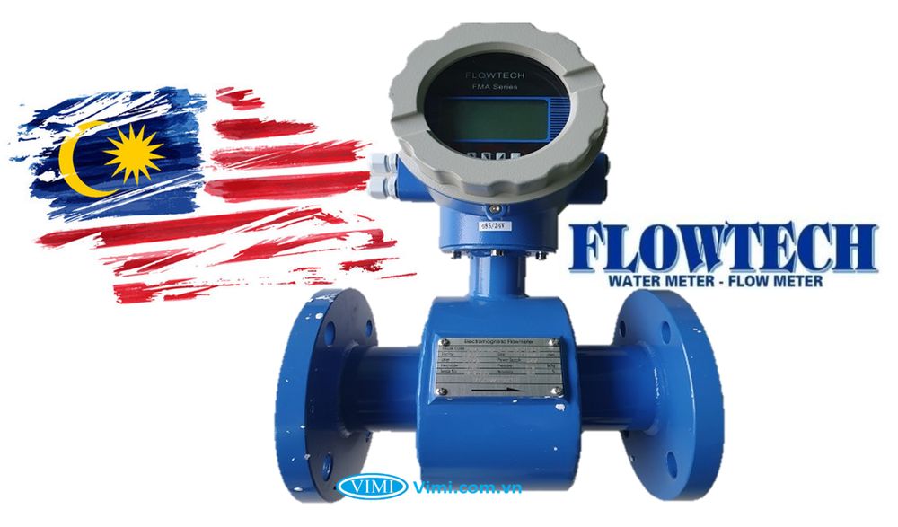 Đồng hồ nước flowtech lắp ngang