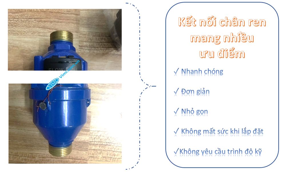 Đồng hồ nước Flowtech lắp đứng - 2