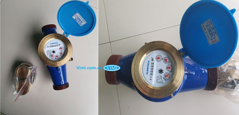 Đồng hồ nước Flowtech thân gang nối ren - 9