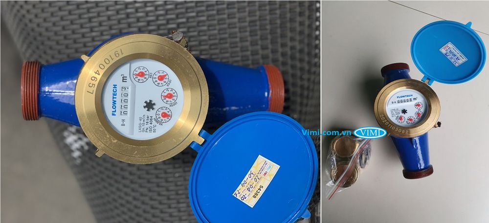 Đồng hồ nước Flowtech thân gang nối ren - 7