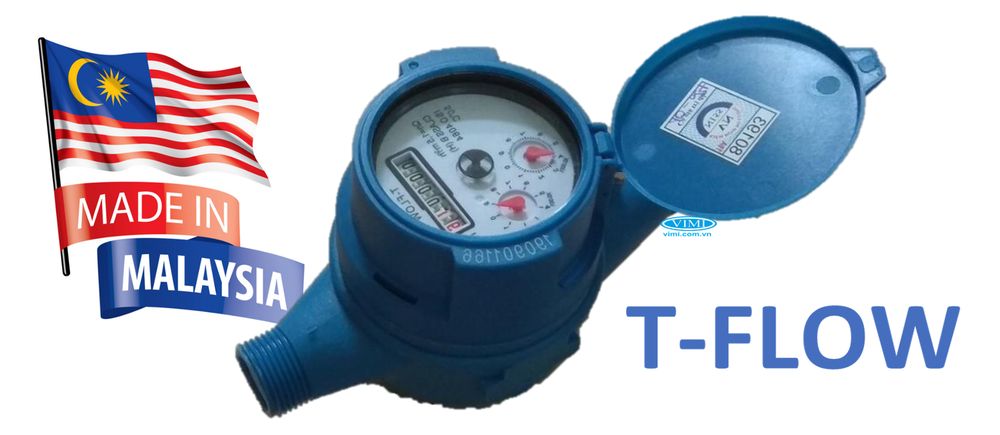 Đồng hồ nước T-Flow DN15 - 1