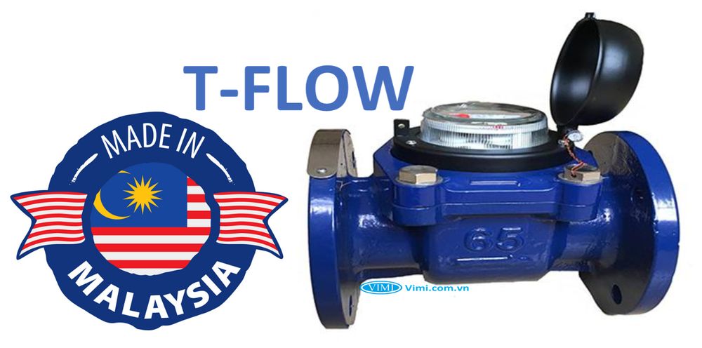 1 T-Flow DN65 - đồng hồ nước xuất xứ Malaysia