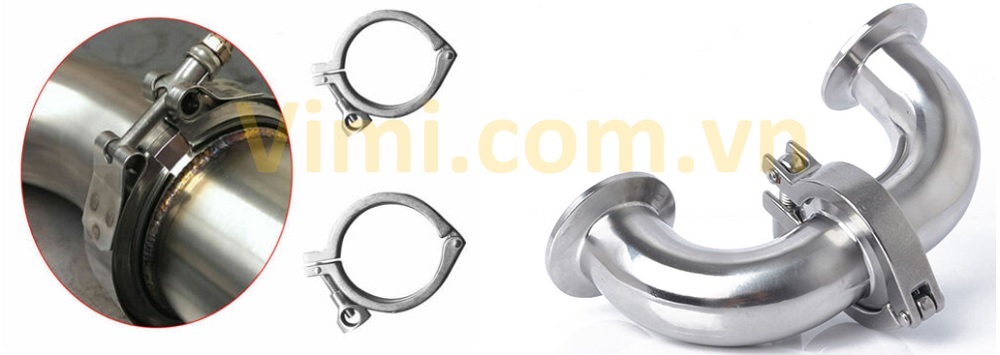 Cùm vi sinh 316 Clmap inox vi sinh 316 - kết nối đơn giản