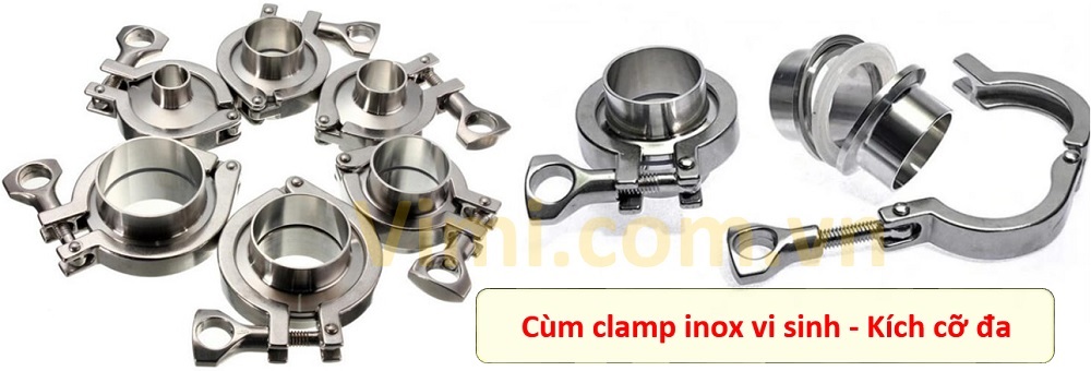 Cùm clamp đa dạng kích cỡ - Nhiều ưu điểm nổi bật