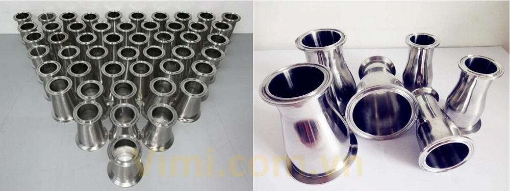 Kho côn thu inox 316 vi sinh đầu clamp