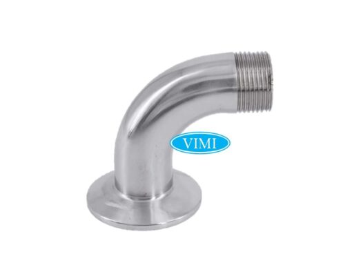 Cút inox vi sinh 1 đầu clamp 1 đầu ren