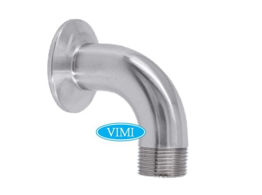 Cút inox vi sinh 1 đầu clamp 1 đầu ren