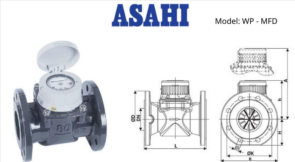 Asahi DN200 WP-MFD 2 Đặc điểm Asahi DN200 WP-MFD