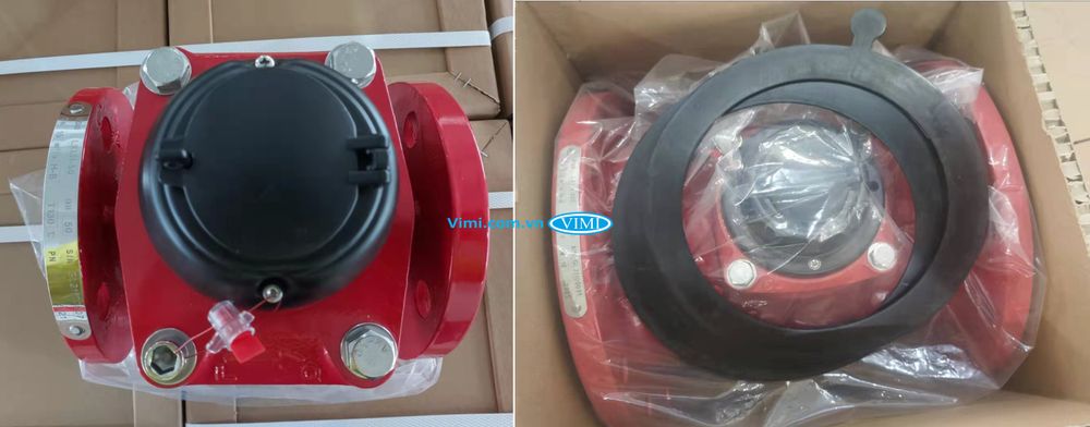 Đồng hồ Flowtech nước nóng lắp bích - 2