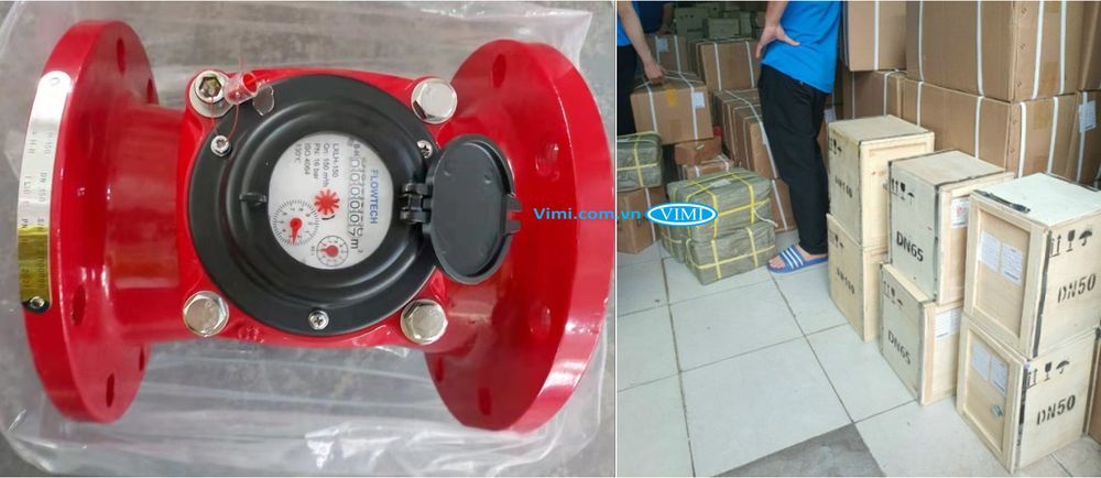 Đồng hồ Flowtech nước nóng lắp bích - 7