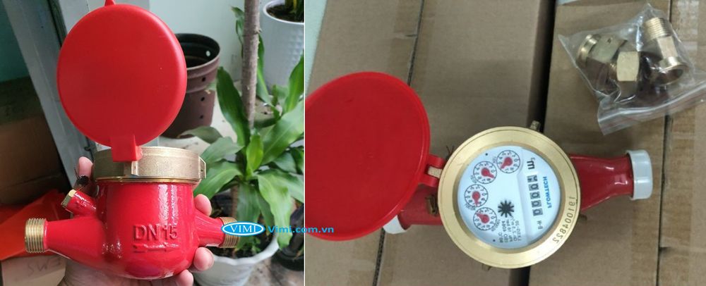 Đồng hồ Flowtech nước nóng nối ren - 3