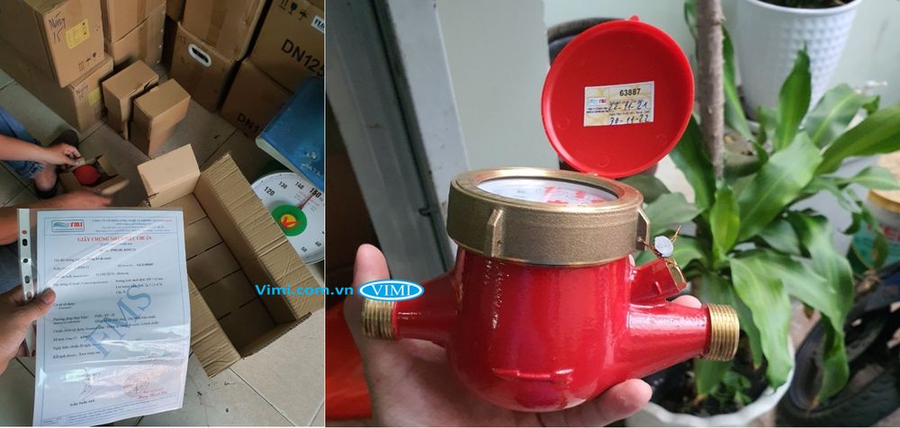 Đồng hồ Flowtech nước nóng nối ren - 4