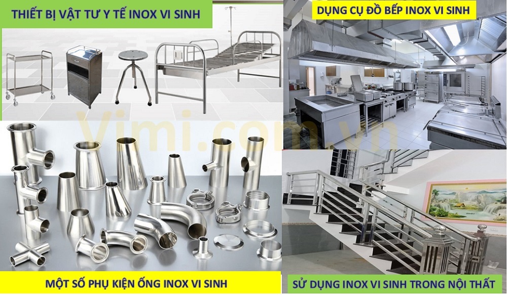 Các ứng dụng thường thấy của inox vi sinh là gì