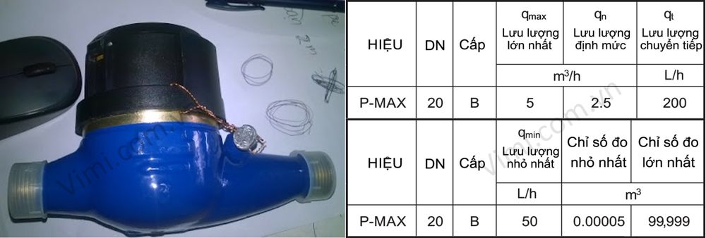 Pmax DN20 Đồng hồ nước Pmax DN20 - 2