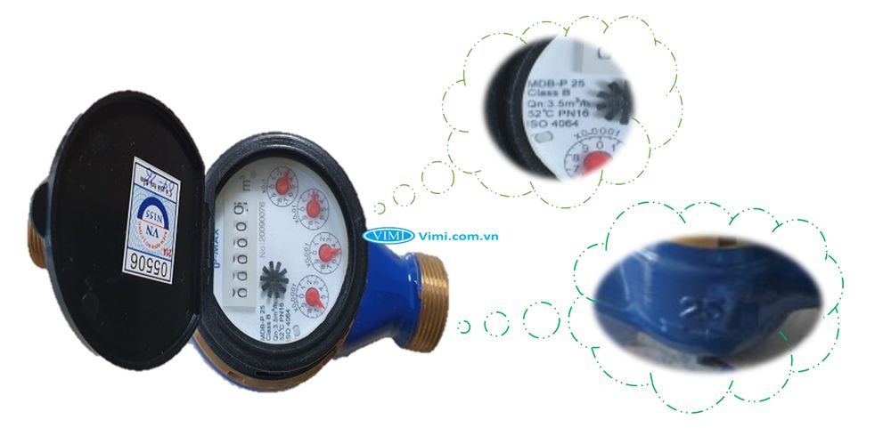 Đồng hồ nước Pmax DN25 - 3