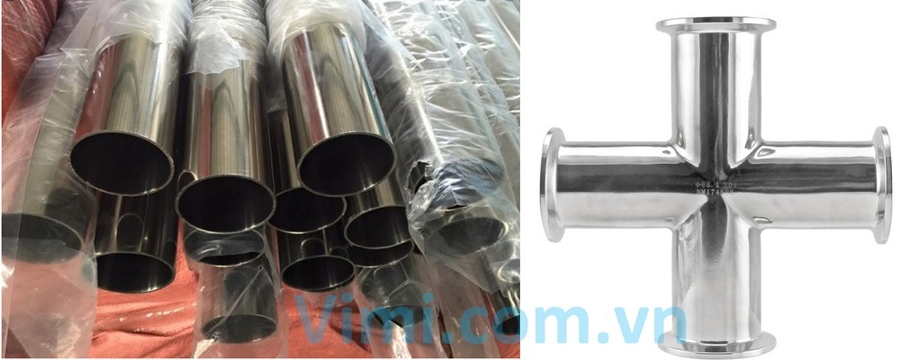Thập inox 304 vi sinh đầu clamp Thập inox 304 vi sinh đầu clamp