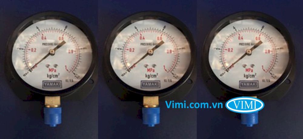 Đồng hồ áp suất Yamaki chân đứng đồng hồ áp suất Yamaki chân đứng