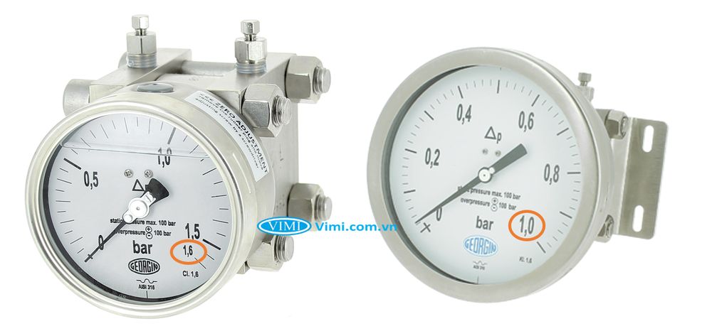 Đồng hồ chênh áp Georgin 3