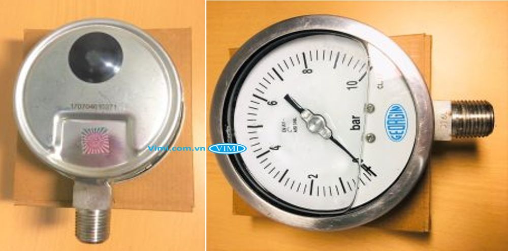 Đồng hồ áp suất Georgin 0~10bar Đồng hồ áp suất Georgin 0~10bar