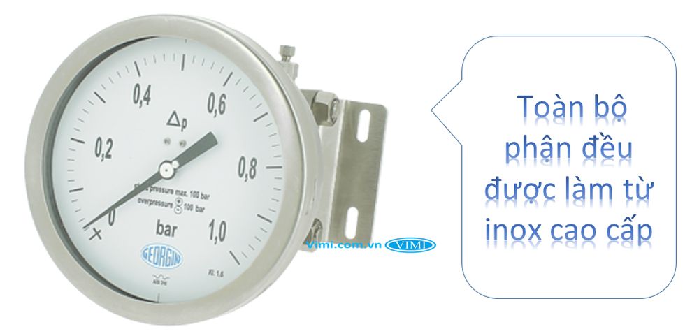 Đồng hồ áp suất Georgin M7000 Đồng hồ áp suất Georgin M7000 3