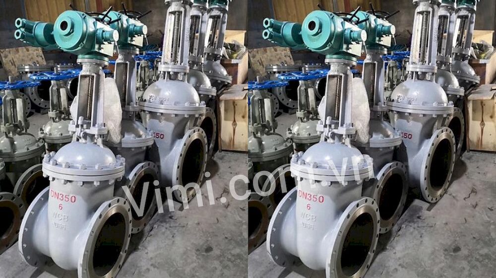 van cổng điều khiển điện thép