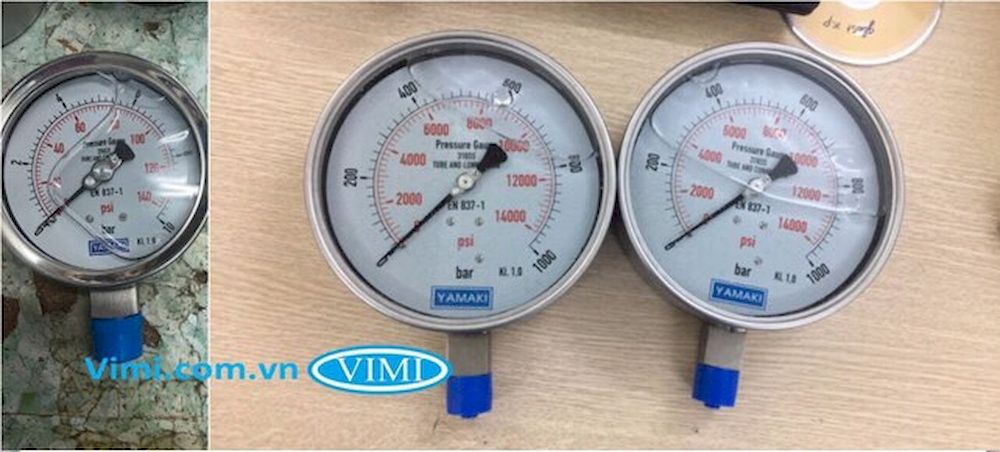 Đồng hồ áp suất Yamaki chân đứng đồng hồ áp suất Yamaki chân đứng
