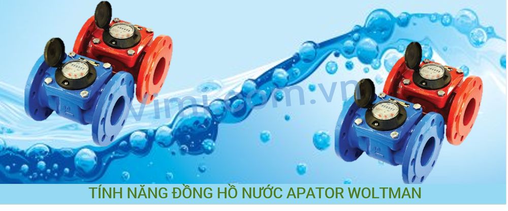 Apator Powogaz Woltman Đồng hồ nước apator powogaz loại cơ Woltman 3