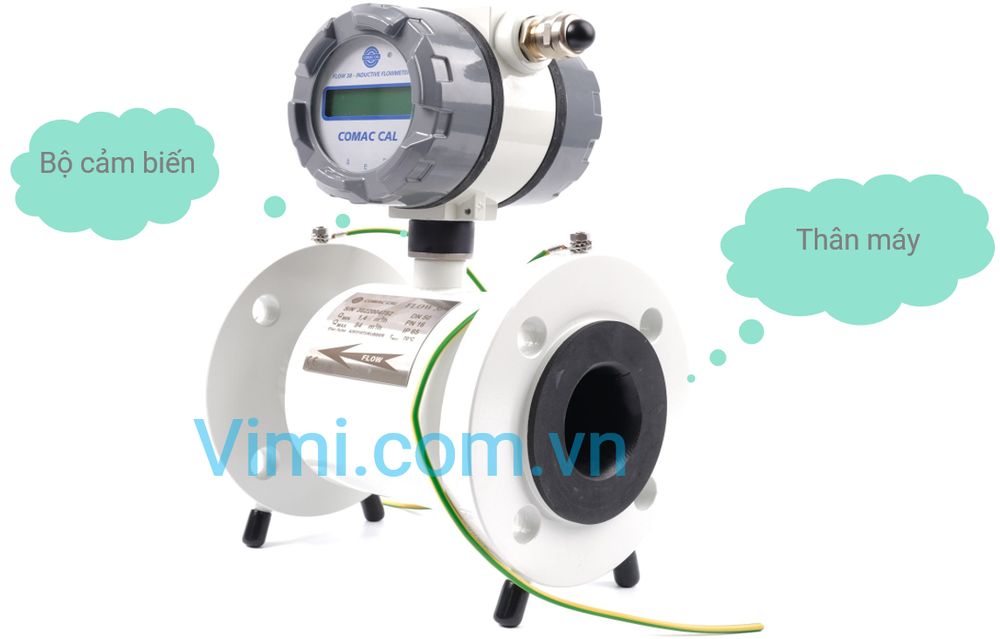 Cấu tạo đồng hồ nước DN50 dạng điện tử