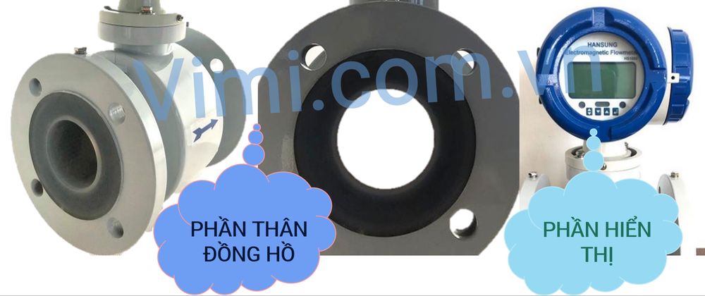 Đồng hồ đo lưu lượng điện tử Hansung DN50 Cấu tạo Đồng hồ nước hansung dn25