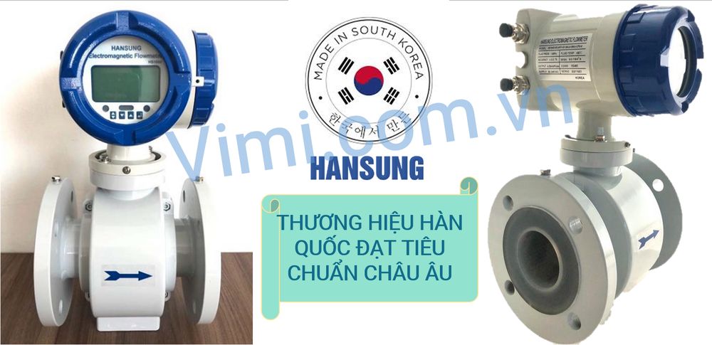Đồng hồ đo lưu lượng điện tử Hansung DN65 Đồng hồ nước hansung DN65 1