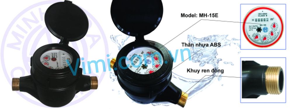 Minh Hoà MH thân đồng cấp B DN25 dong ho nuoc mh dn25 2 vimi 1