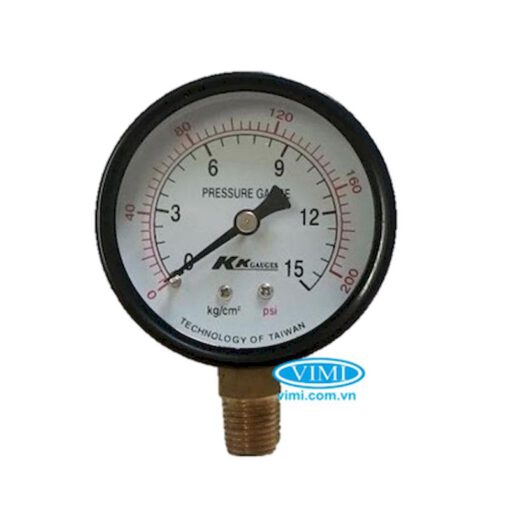 Đồng hồ áp suất KK Gauges chân đứng