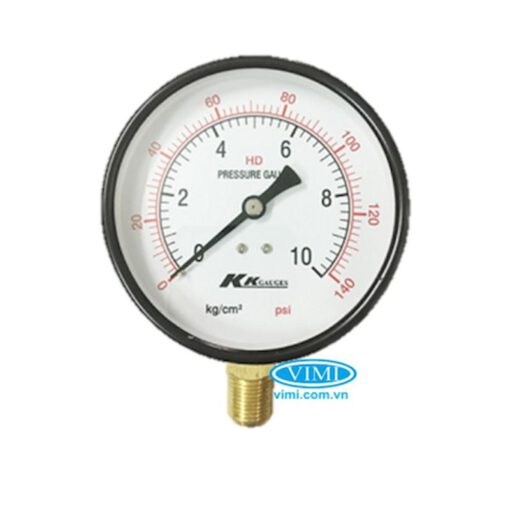 Đồng hồ áp suất KK Gauges chân đứng