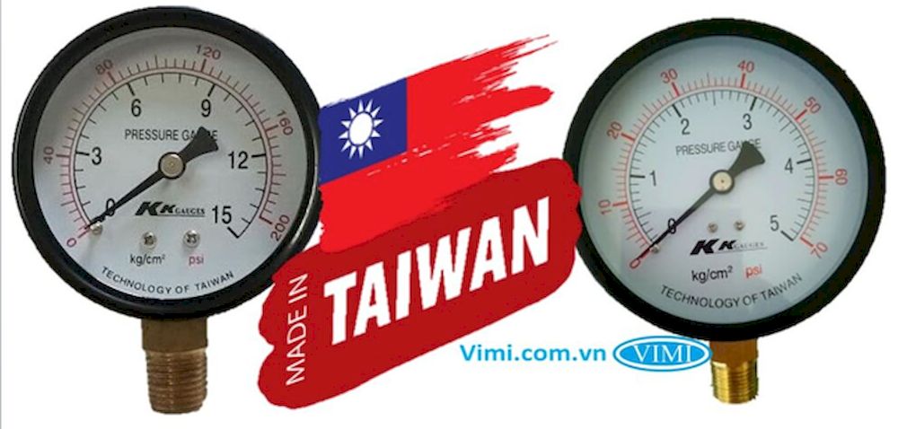 Đồng hồ áp suất KK Gauges chân đứng Đồng hồ áp suất KK Gauges chân đứng