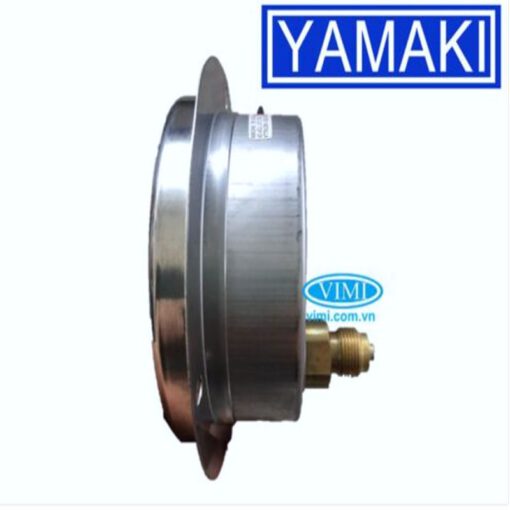 Đồng hồ đo áp suất Yamaki vành inox _vimi