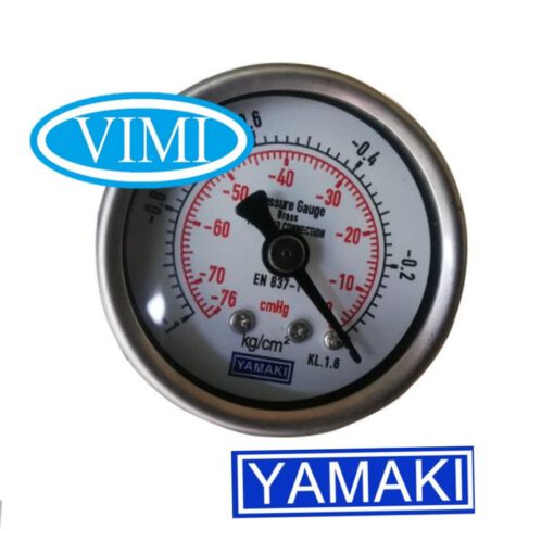 Đồng hồ đo áp suất Yamaki vành inox_vimi