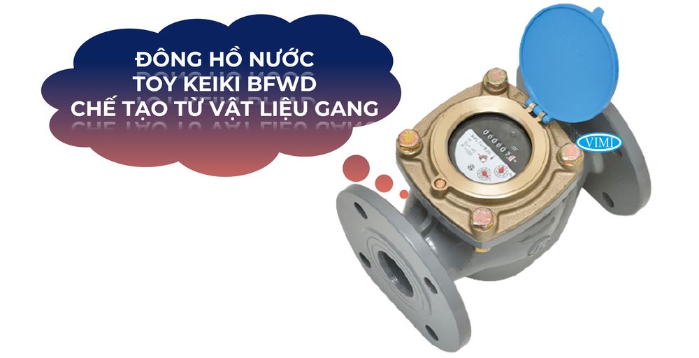 Toyo Keiki Water BFWD chế tạo từ vật liệu gang dẻo