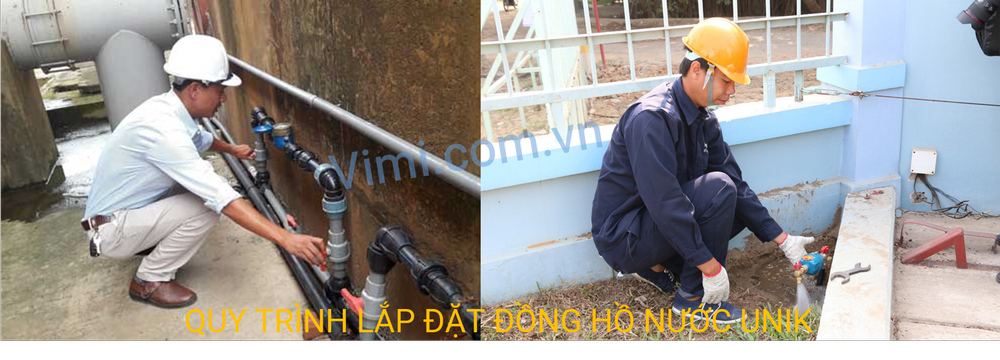 Hướng dẫn lắp đặt đồng hồ nước Unik DN50