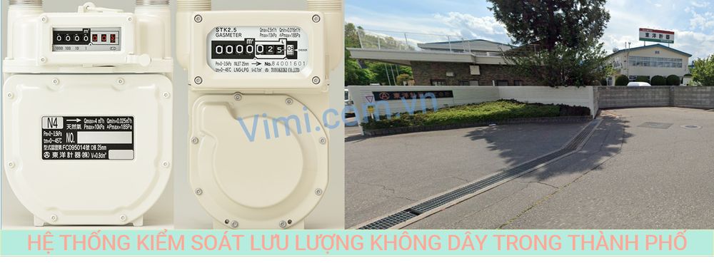 Hệ thống kiểm soát lưu lượng không dây dùng cho Gas trong thành phố