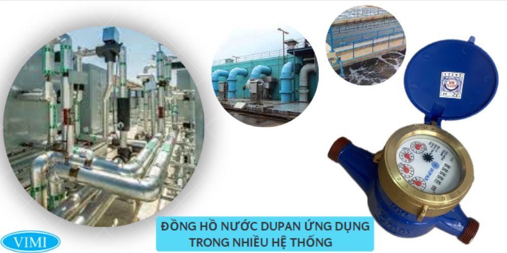Ứng dụng của đồng hồ nước dupam 