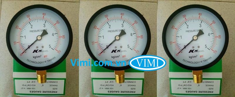Đồng hồ áp suất KK Gauges dải đo kép _vimi