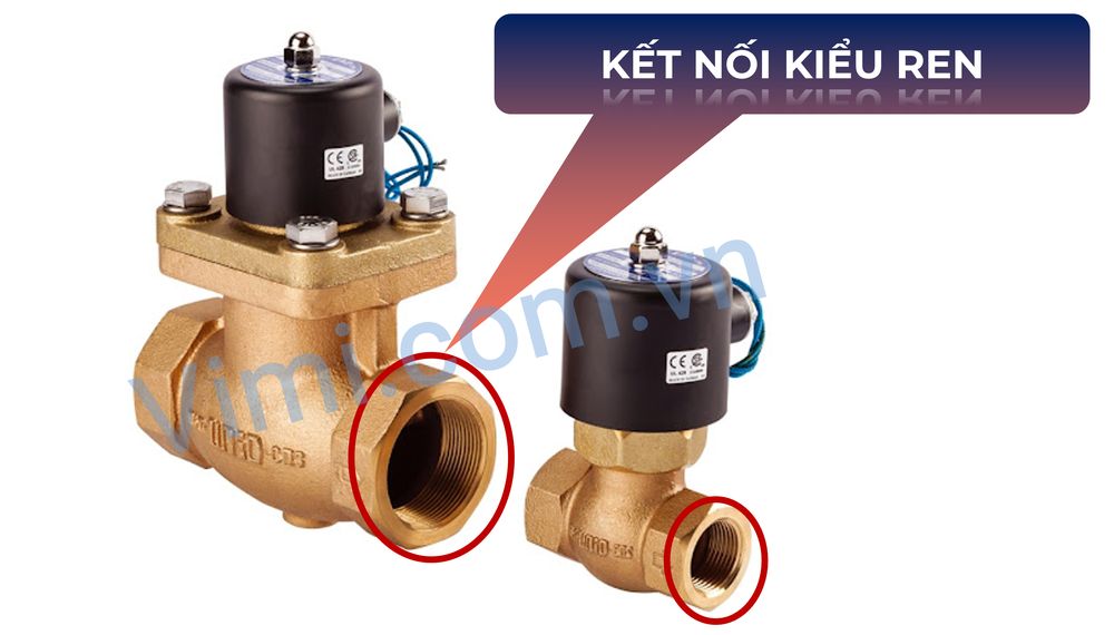 Van Toyo 1 chiều đồng nối ren 2