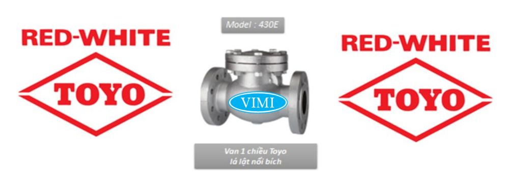 Van 1 chiều lá lật nối bích 430E van 430E vimi