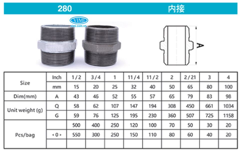 Kép thép ren ngoài Shan xi 3