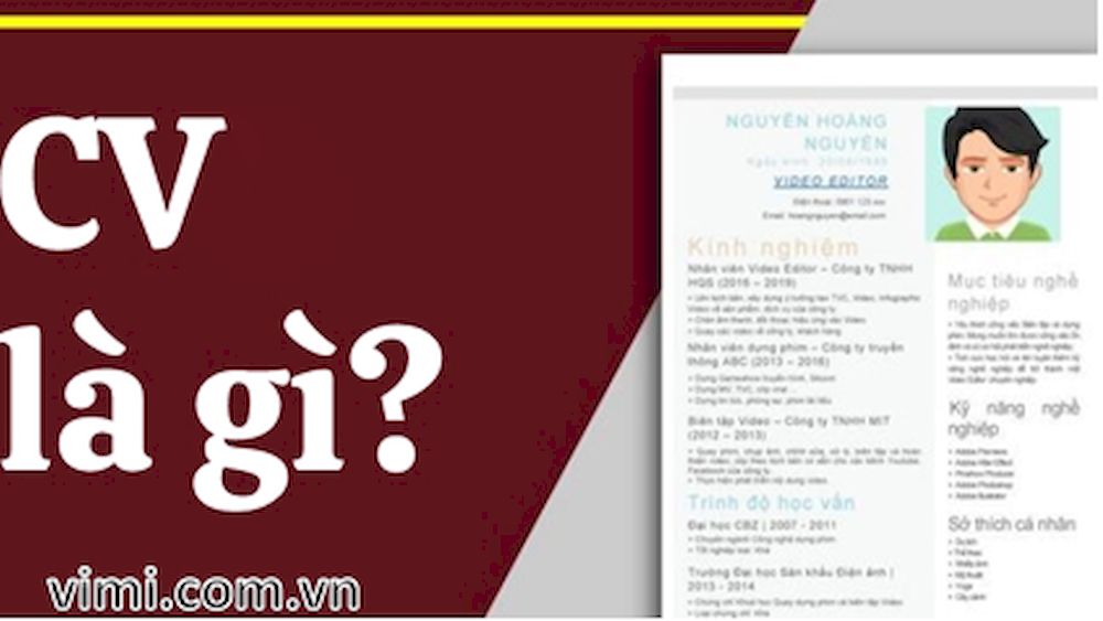 CV là viết tắt của từ gì?