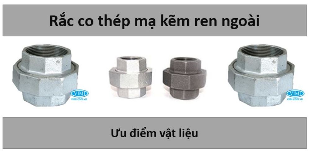 Rắc co thép mạ kẽm ren ngoài Shan xi Capture vimi 17