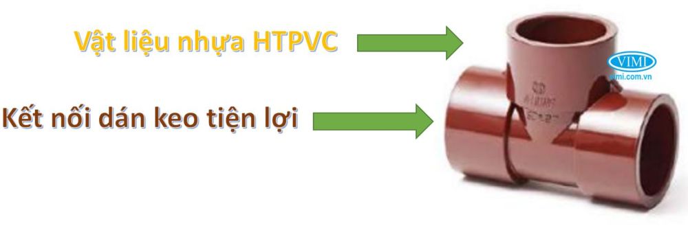 Tê nhựa HTPVC dán keo Capture vimi 4