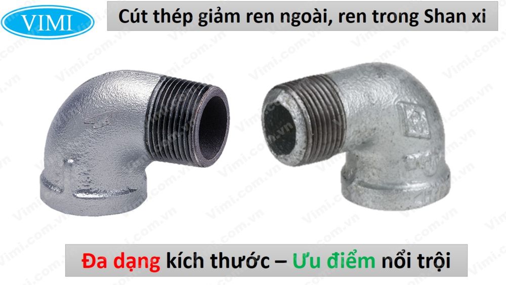 Cút giảm thép ren trong ren ngoài Shan xi 2