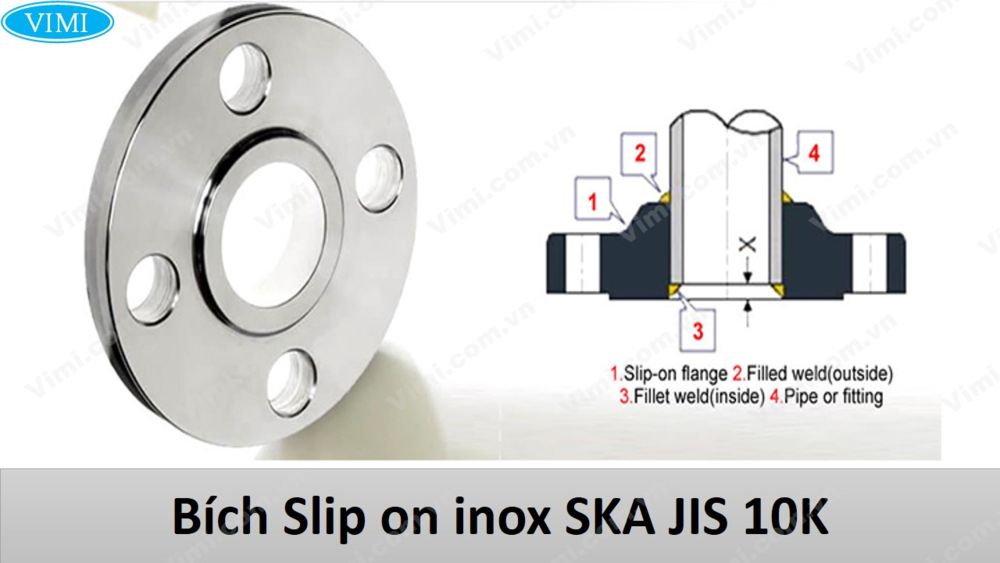 Bích Slip on inox SKA JIS 10K 2